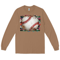 Toasted Coconut sports baseball background Long Sleeve Tee - Artiststas