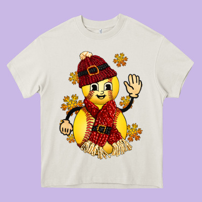 Softball Christmas With Hat And Glove Heavy Core Tee Designed By Fadigitalartstudio