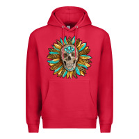 Cardinal sunflower with skull Premium Hoodie - RanaPortraitStore