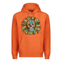 Carrot sunflower with skull Premium Hoodie - RanaPortraitStore
