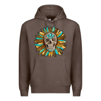 Coffee sunflower with skull Premium Hoodie - RanaPortraitStore