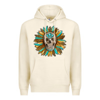 Tofu sunflower with skull Premium Hoodie - RanaPortraitStore