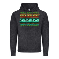 Vintage Black turquoise aztec bullskull and horse Vintage Hoodie - BarkalooDesign