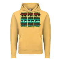 Vintage Mustard turquoise aztec bullskull and horse Vintage Hoodie - BarkalooDesign