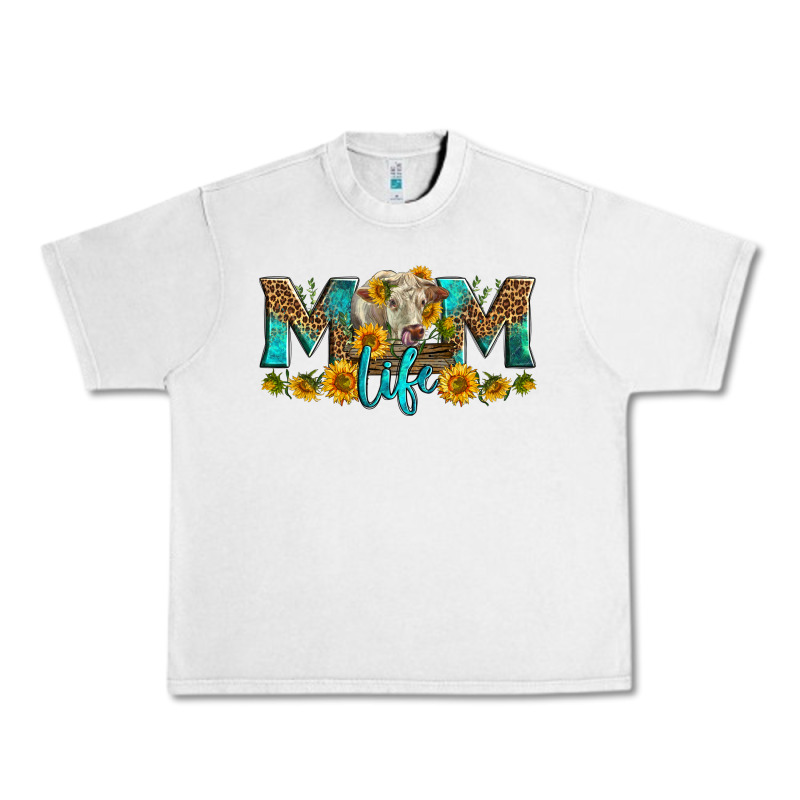 Western Charolais Cow Mom Life Urban Heavy Tee by LillyAllenDesigns | Teevron