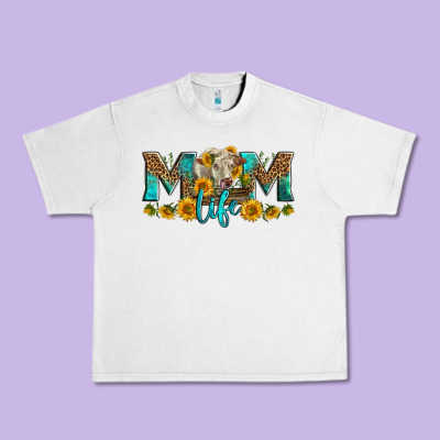Western Charolais Cow Mom Life Urban Heavy Tee Designed By Lillyallendesigns
