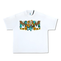 White Western Charolais Cow Mom Life Urban Heavy Tee - LillyAllenDesigns