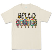 Name Vibrant Summer Greeting With Popsicles Premium Tee | Teevron