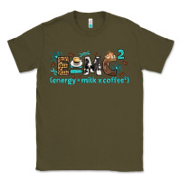 Army Green e=mc2 energy milk coffee bbs Classic Tee - BundleAndBundleShop