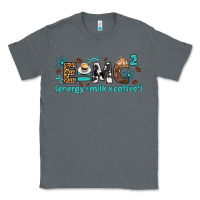 Charcoal Heather e=mc2 energy milk coffee bbs Classic Tee - BundleAndBundleShop