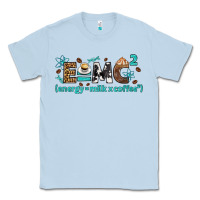 Dusty Blue e=mc2 energy milk coffee bbs Classic Tee - BundleAndBundleShop