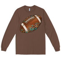 Chestnut western football leopard turquoise pattern Long Sleeve Tee - Artiststas