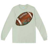 Matcha western football leopard turquoise pattern Long Sleeve Tee - Artiststas