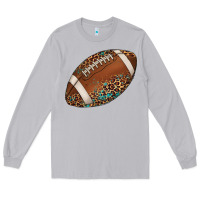 Moon Dust western football leopard turquoise pattern Long Sleeve Tee - Artiststas