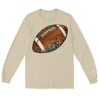 Mushroom western football leopard turquoise pattern Long Sleeve Tee - Artiststas