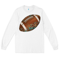 White western football leopard turquoise pattern Long Sleeve Tee - Artiststas