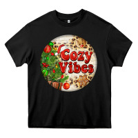 Black Cozy vibes Heavy Core Tee - FaDigitalArtStudio