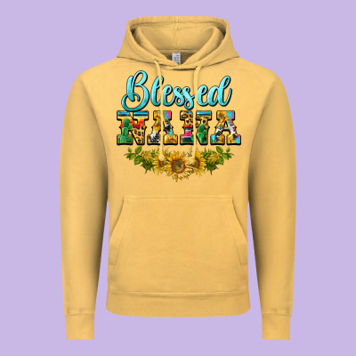 Blessed Nana Vintage Hoodie Designed By Barkaloodesign