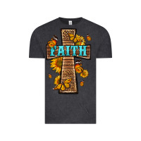 Vintage Black Western Faith Cross Butterfly Vintage Tee - LillyAllenDesigns