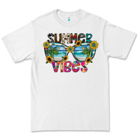 White Summer Vibes Premium Tee - CowhideDigitalArt