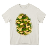 Cream camouflage patch 4 Heavy Core Tee - BundleAndBundleShop