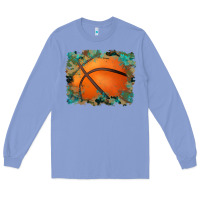 Colony Blue sports basketball background Long Sleeve Tee - Artiststas