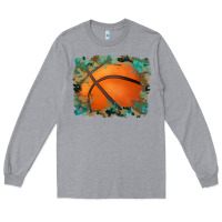 Sports Basketball Background Long Sleeve Tee | Teevron