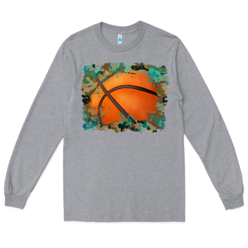 Sports Basketball Background Long Sleeve Tee by Artiststas | Teevron
