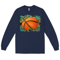 Navy sports basketball background Long Sleeve Tee - Artiststas
