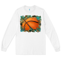White sports basketball background Long Sleeve Tee - Artiststas