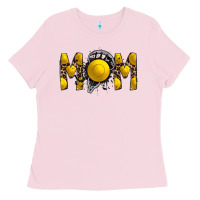 Bubblegum Pink mom lacrosse Ladies Tee - RacoonDesign