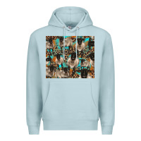 Blue Mist Suffolk sheeps Premium Hoodie - BarkalooDesign