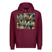 Burgundy Suffolk sheeps Premium Hoodie - BarkalooDesign
