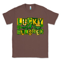 Chestnut Lucky and blessed St. Patricks Day Classic Tee - FaDigitalArtStudio