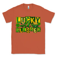 Copper Lucky and blessed St. Patricks Day Classic Tee - FaDigitalArtStudio