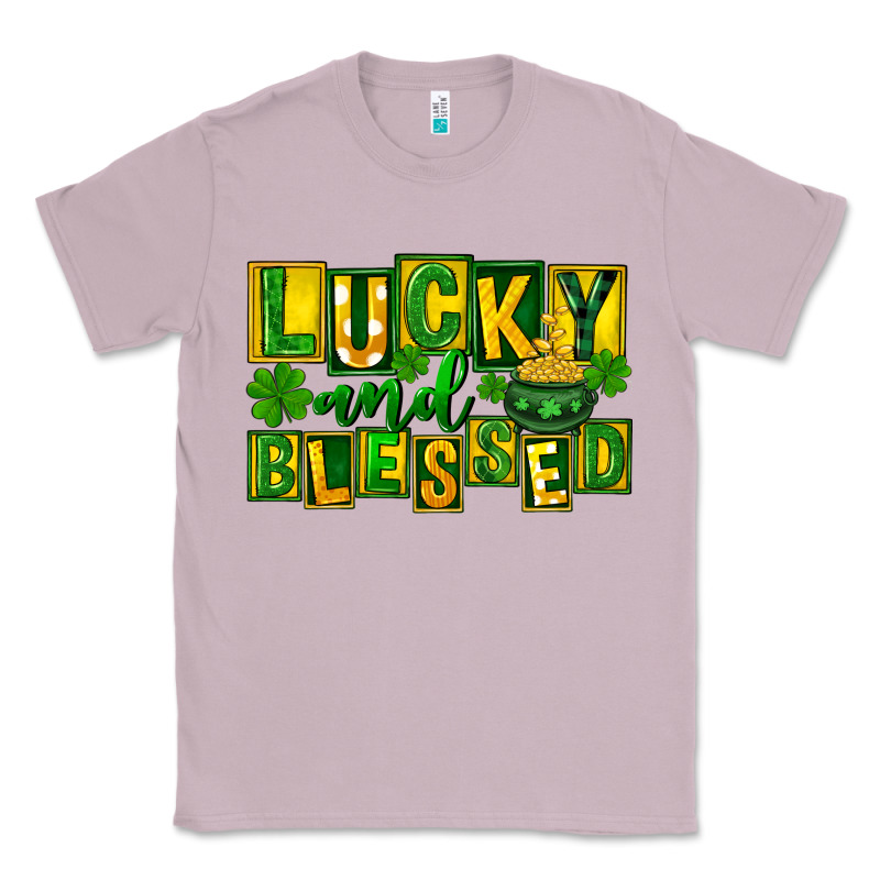 Lucky And Blessed St. Patricks Day Classic Tee by FaDigitalArtStudio | Teevron