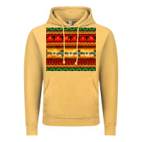 Vintage Mustard thunderbird bullskull Aztec pattern Vintage Hoodie - BarkalooDesign
