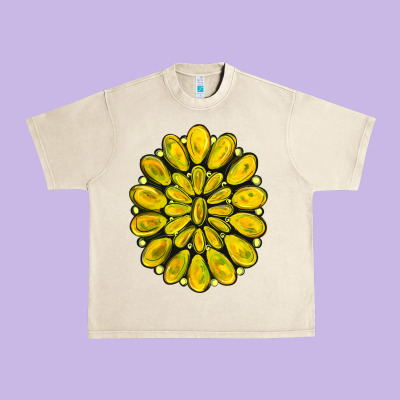 Yellow  Gemstone Jewelny Urban Heavy Tee Designed By Ranaportraitstore