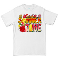 White Sweet Summer Time Premium Tee - CowhideDigitalArt