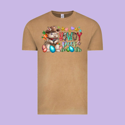 Howdy Peeps Vintage Tee Designed By Racoondesign