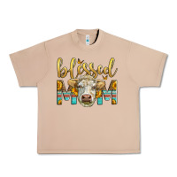 Burro Western Blessed Mom Charolais Bull Urban Heavy Tee - LillyAllenDesigns