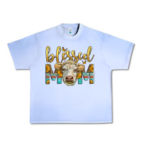 Grape Ice Western Blessed Mom Charolais Bull Urban Heavy Tee - LillyAllenDesigns