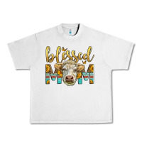 Lunar Rock Western Blessed Mom Charolais Bull Urban Heavy Tee - LillyAllenDesigns