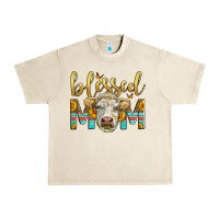 Sandshell Western Blessed Mom Charolais Bull Urban Heavy Tee - LillyAllenDesigns