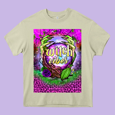 Witch Vibes Air Freshener Heavy Core Tee Designed By Bundleandbundleshop