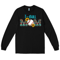 Black sport t ball mom Long Sleeve Tee - Artiststas