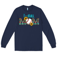 Navy sport t ball mom Long Sleeve Tee - Artiststas