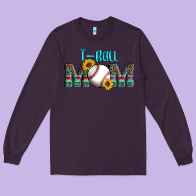 Sport T Ball Mom Long Sleeve Tee Designed By Artiststas