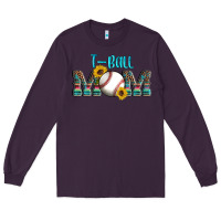 Plum sport t ball mom Long Sleeve Tee - Artiststas