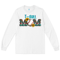 White sport t ball mom Long Sleeve Tee - Artiststas